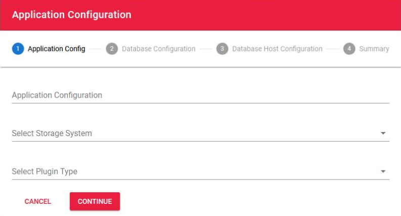 application configuration