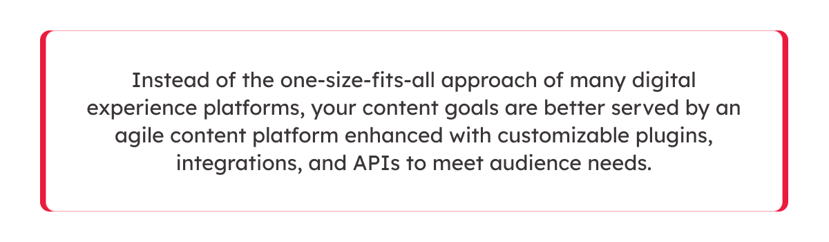 Agile Content Platform