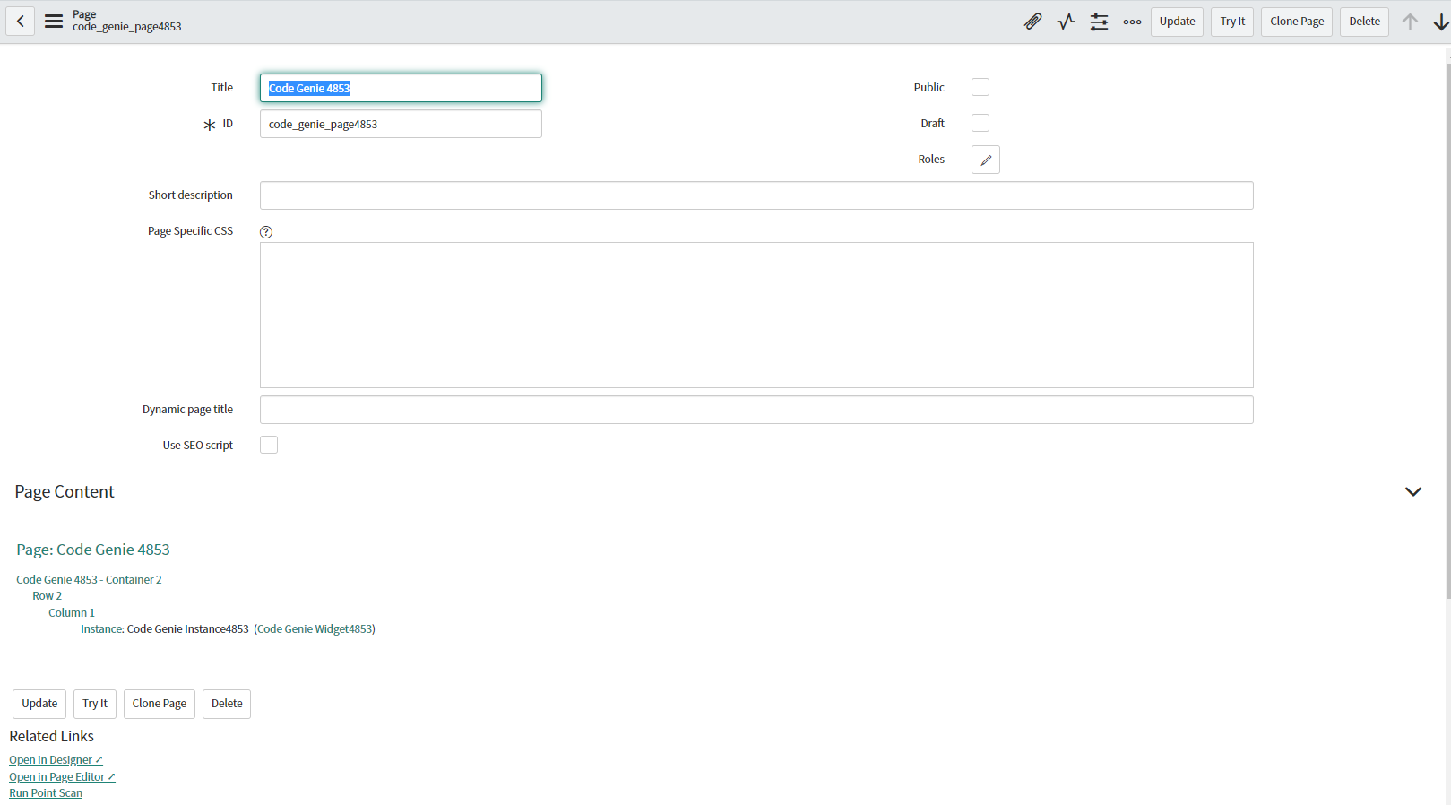 CodeGenie Backend Record
