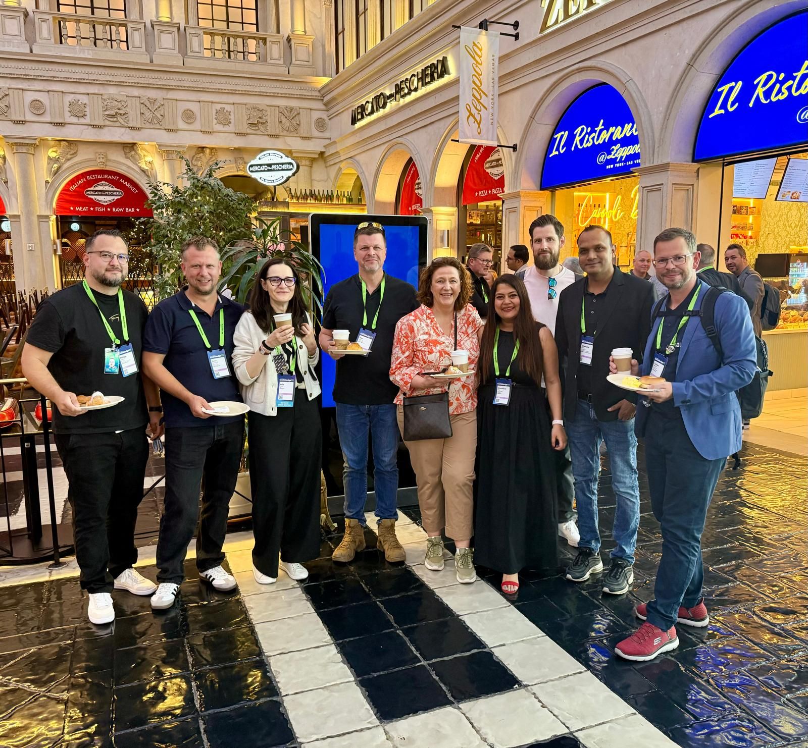 Zeppola Cafe interior at The Venetian, Las Vegas
